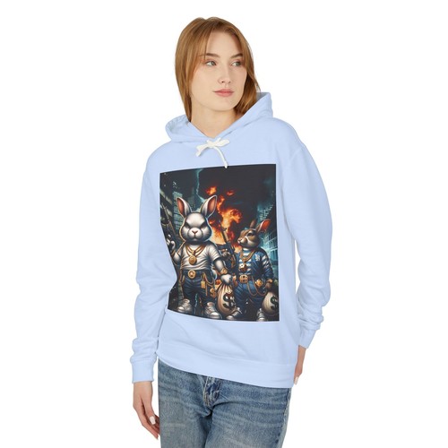 Unisex Lightweight Hooded Sweatshirt - Picture 12 of 41