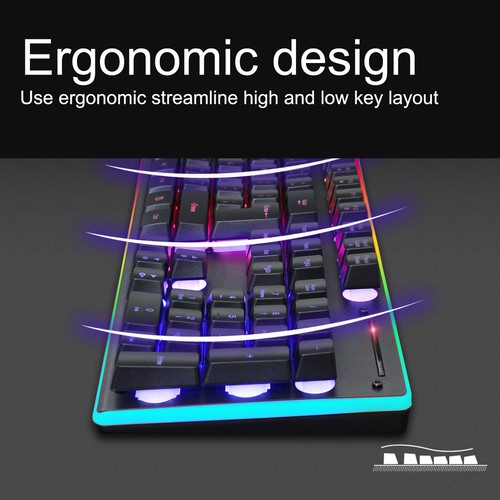 Keyboard Mouse 104 Key Wireless Charging 2.4G Rgb Luminescence Computer Su Set - Picture 24 of 24