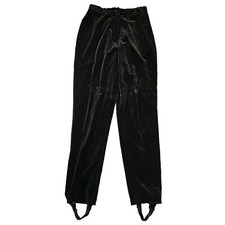 Vtg Calvin Klein Velvet Pants Women's 6 Brown Soft Button Zip Retro Comfort