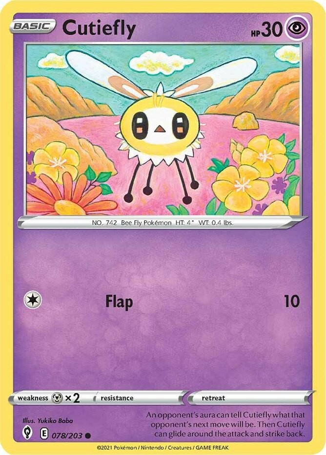 Cutiefly - 078/203 - Common - Near Mint