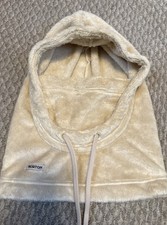 Burton Womens Cora Fleece Hood Balaclava Style Off White Winter Snowboarding