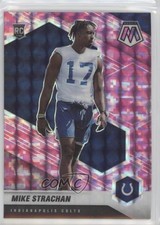 2021 Panini Mosaic Rookies Pink Camo Mosaic Prizm Mike Strachan #397 1s8