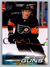 2022-23 Upper Deck Series 1 Young Guns Isaac Ratcliffe Rookie #240 Hockey Card. rookie card picture