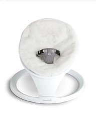 Munchkin Seat Cover for Infant Baby Swing, Premium Ultra-Soft Faux Fur, White