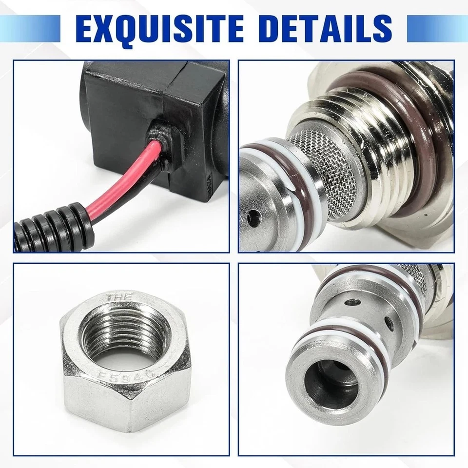 Solenoid Valve Coil and Hydraulic Spool Valve Stem Element Kit Compatible wit... - Image 2 of 4