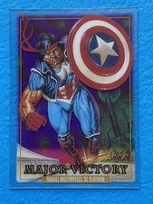 Major Victory 2024 Skybox Marvel Masterpieces '92 Platinum Clear Cut #48