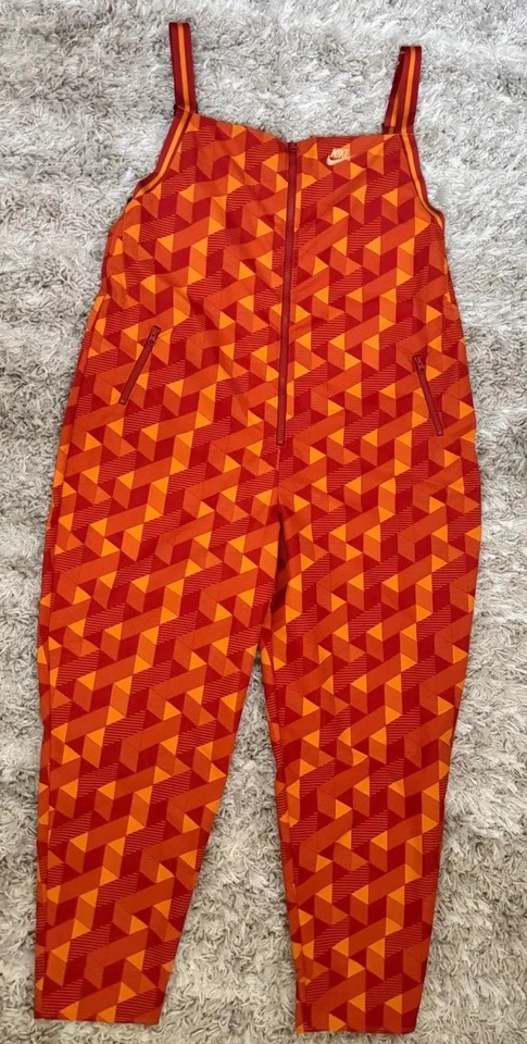 Mono Nike Serena Williams XL para mujer naranja rojo geométrico de una pieza  Foto 2 de 4