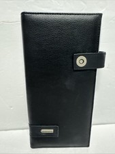 Rolodex Bi Fold Snap Leather Like Wallet/Business Card Holder. Holds 48 Cards