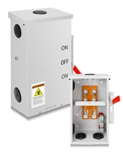200 Amp Transfer Switch, 48000W General-Duty Double-Throw Safety Switch, 2P 120/