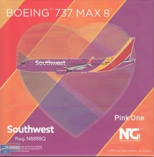 NGM88015 1:400 NG Model Southwest Airlines B737 Max8 Reg #N8888Q 'Pink One'