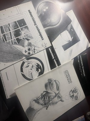  Advertising Techniques Magazine, Lot Of 6 77-82.  Very Rare And Hard To Find 