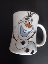 ( voir vidéo ) mug Disney - La reine des neiges :  portrait Olaf hauteur 11 cm 