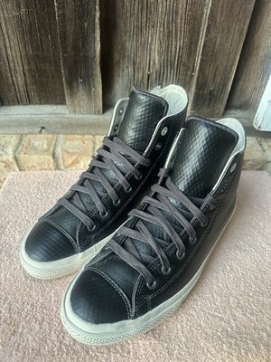 RARE Leather Converse Chuck Taylor All Star II 2 High Black - Lunarlon - Size 11