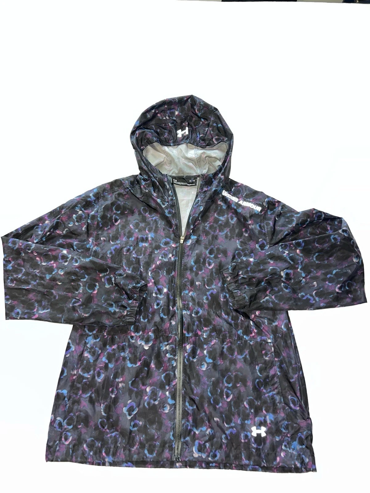 Under Armour Storm Rain Hooded Jacket Black Multi Color Size M, Gorpcore Hiking