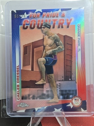 2024 Topps Chrome U.S. Olympic Team - For Pride & Country Caleb Dressell /76