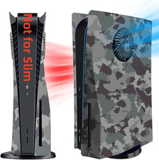 Cover Plates with Cooling Vent for PS5 Disc Edition Console, Accessories
