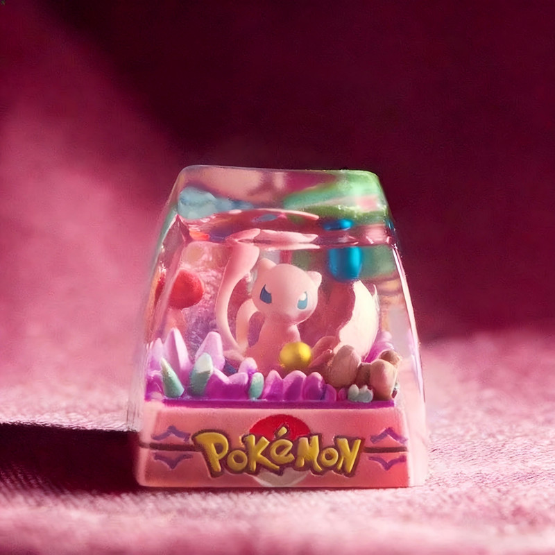 ✨ Mew Artisan Keycap – Cute Pokémon 3D Mechanical Keyboard Key (MX Compatible) ✨