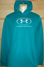 YOUTH BOYS UNDER ARMOUR TEAL PULLOVER HOODIE SWEATSHIRT SIZE XL
