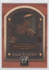 2014 Panini Donruss Hall Worthy Todd Helton #8 HOF g9z