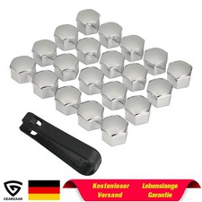 17mm für Radbolzen Radschrauben Radmuttern mit Entnahmewerkzeug FÜR VW Chrom