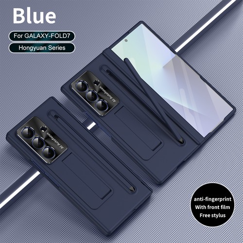 For Samsung Galaxy Z Fold7, KickStand Hard PC Case Cover Glass Protector +Stylus - Picture 9 of 16