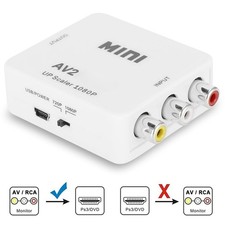 AV To High Definition Converter Transverter To AV2HDMI White