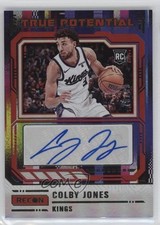 2023-24 Panini Recon True Potential Signatures Red /99 Colby Jones Auto 14lt