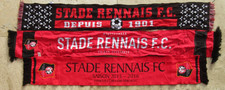 Lot 3 écharpe STADE RENNAIS RENNES 2015 2016 football supporter collection