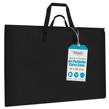 ZKOO Art Portfolio Bag, 24 x 36 Extra Large Light 24 x 36 Inches, Black