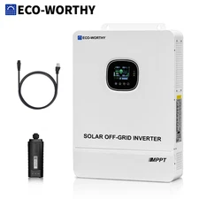 ECO-WORTHY 10KW 48V Solar Hybrid Inverter 120V/220V Split Phase 200A Charger