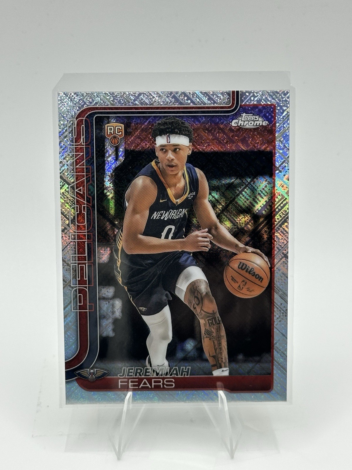 Jeremiah Fears 2025-26 Topps Chrome Skylight Refractor Rookie Card #257