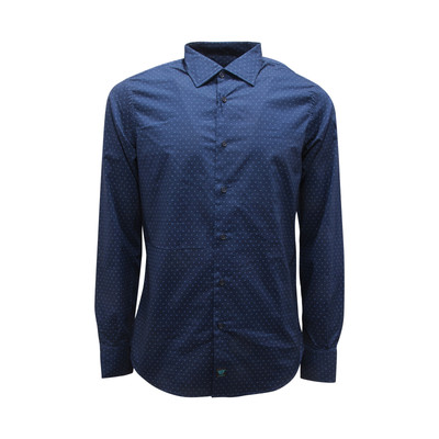 L2395 CAMICIA UOMO BROUBACK MAN SHIRT BLUE