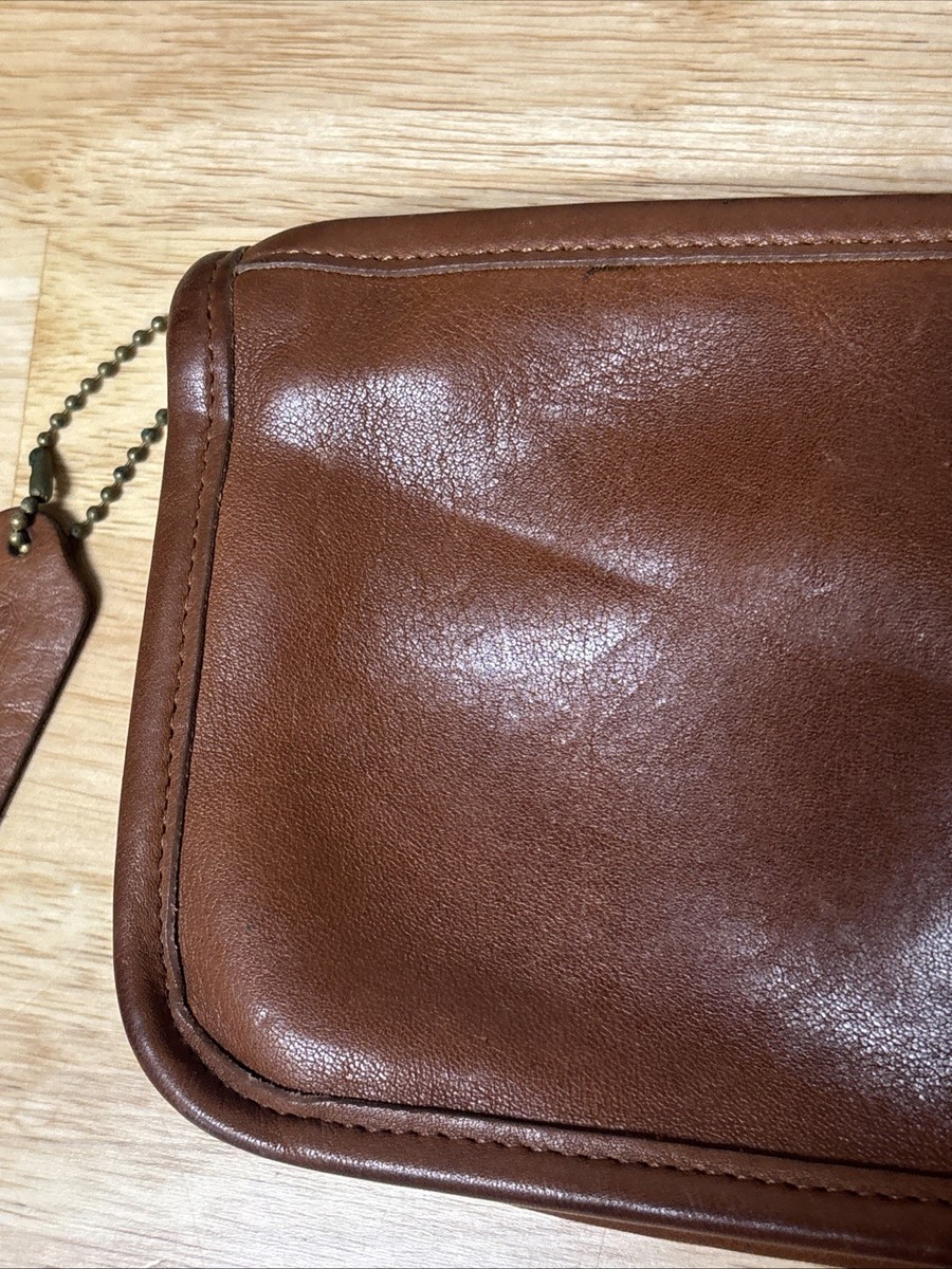 Coach Vintage Chunky Case Cosmetic Utility Pouch in British Tan | eBay
