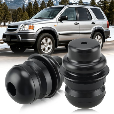 #ad 2x Genuine OEM For 2003 2008 HONDA Black PILOT REAR RUBBER BUMP STOP 52722S9VA04 $63.99