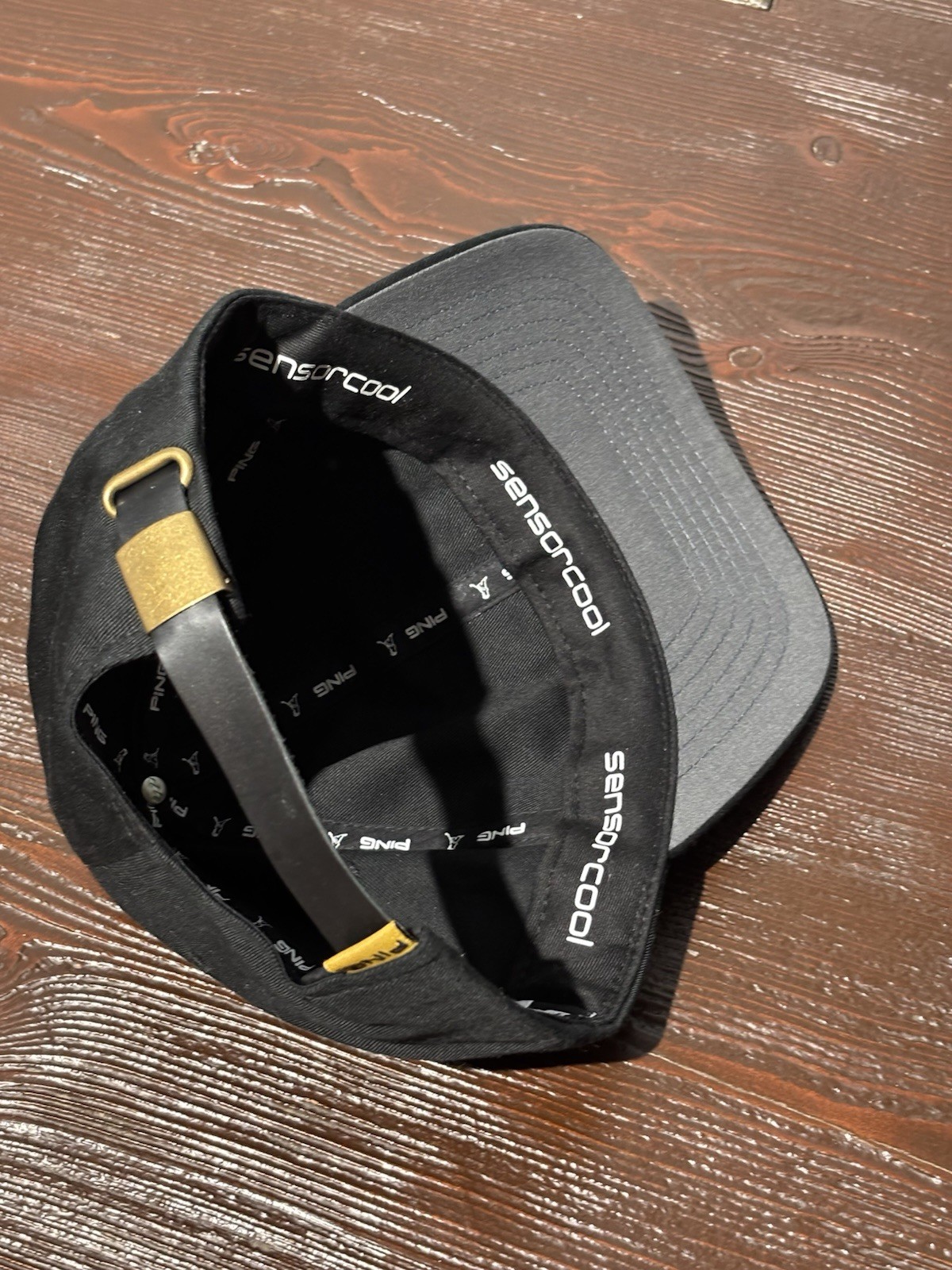 Ping SensorCool Strapback Hat Leather Strap Black… - image 14
