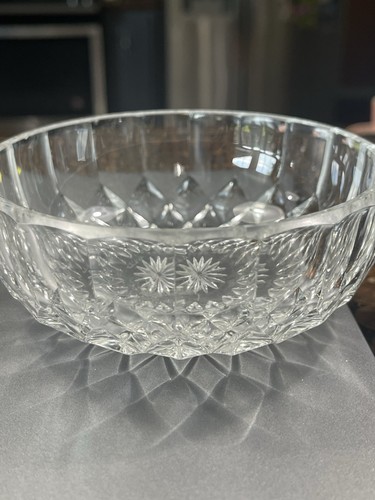 Rio Val St Lambert Bleikristall Schale 4 1/4" signiert Vintage Made in Belgium