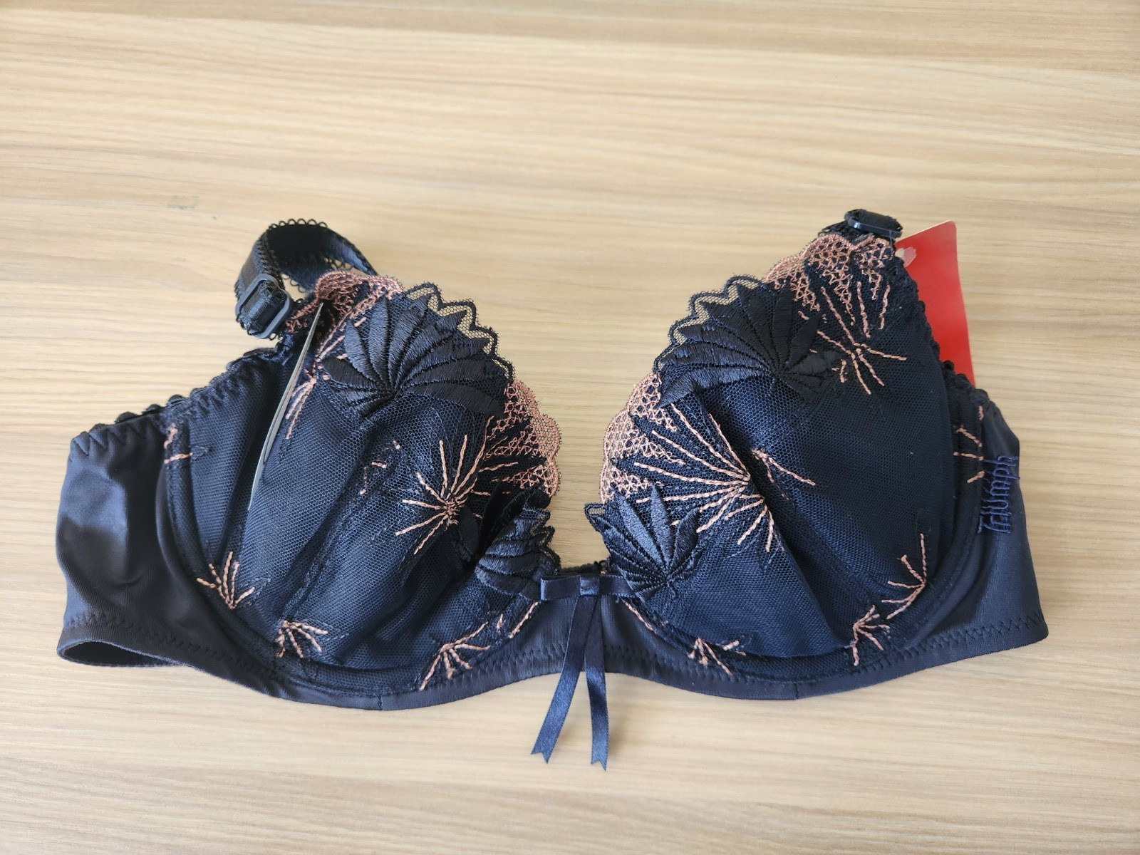 Triumph Tender Desire W Underwired Full Cup Semi Opaque Bra Orbit Blue 6013 32B
