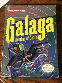 Galaga: Demons of Death (Nintendo NES, 1988) CIB Complete W/ Box Manual, foam