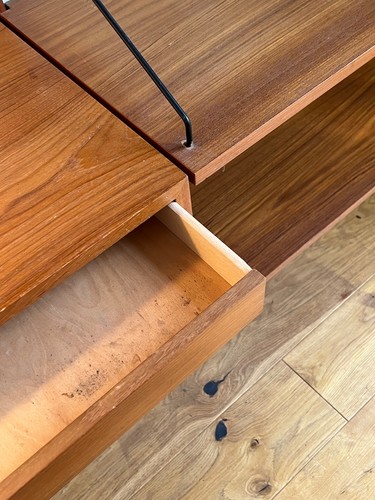 60er MODULARES SYSTEM Teak Cadovius Royal Wandregal Wall shelf Cado 195x162 - Bild 4 von 12