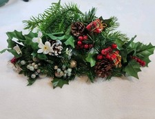 Christmas Plastic Floral Picks Bell Berries Pine Cone Greenery Picks and Pieces