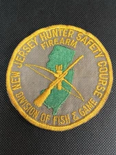 VINTAGE  "NEW JERSEY HUNTER SAFETY COURSE” Patch DIVISION OF FISH AND GAME