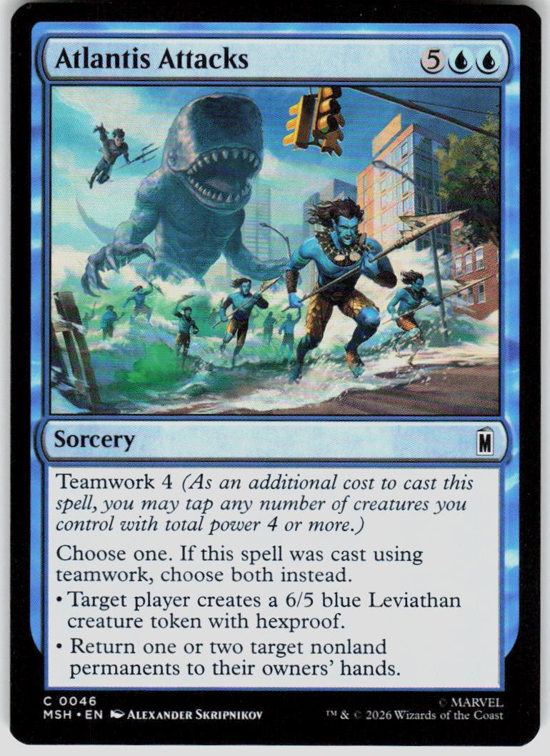 Atlantis Attacks 46 Marvel Super Heroes Magic the Gathering MTG