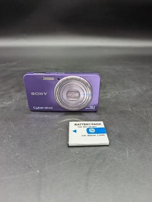 SONY Cyber-Shot DSC-W570 Purple Tested Compact Digital Camera