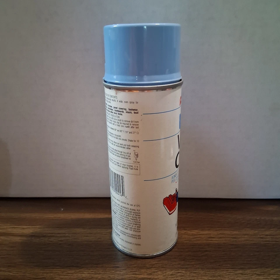 NOS Plasti-Kote Ultra Vinilo 416 Azul Claro Pintura en Aerosol Tela Color Foto 4 de 4