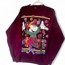 Vintage Minnie Mouse, Disney Unlimited, Y2K Graphic Sweatshirt, Size XL