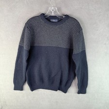 Next Signature Mens Sweater 100 Lambswool Crew Neck Jumper Size L Grandpa 90s