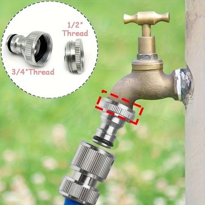 Quick Connect Aluminium Fitting 4-Punkt Gewindenippel für Bewässerungsaufgaben
