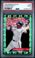 George Brett 1993 Donruss Elite #15 Dominator /5000 PSA 9 RARE! Fresh Grade!