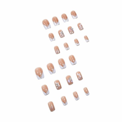 French Press on Nails Medium Square 1 Fl Oz (Pack of 24), Style1 - Picture 9 of 9