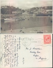 Torquay from Haldon Pier Photochrom Co Ltd 1914 postmark Cities Towns Seascape